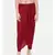 mayank modi Red crushed silk pleated dhoti pants