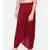 mayank modi Red crushed silk pleated dhoti pants