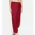 mayank modi Red crushed silk pleated dhoti pants