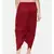 mayank modi Red crushed silk pleated dhoti pants