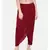 mayank modi Red slub silk dhoti style pants