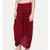 mayank modi Red slub silk dhoti style pants