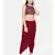 mayank modi Red slub silk dhoti style pants