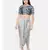 mayank modi Silver grey cotton silk dhoti pants.