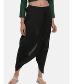 mayank modi Black Cotton silk, Dhoti pant