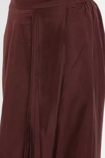 mayank modi Brown Cotton silk Dhoti pant