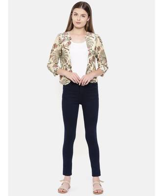 mayank modi beige Chanderi Digital Beige Printed Jacket 5