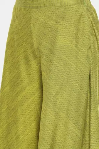 mayank modi Neon Green,cotton silk slub palazzo