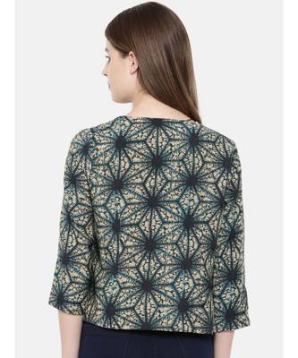 mayank modi Blue Tie and Dye Printed Jacket 4