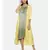 mayank modi Yellow,R T Fiona long jacket with motif embroidery.