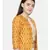 mayank modi Yellow,Ikat Silk short jacket