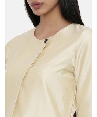 mayank modi Beige,Cotton Silk,thigh lengthjacket 2