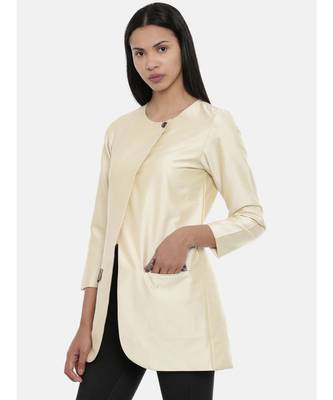 mayank modi Beige,Cotton Silk,thigh lengthjacket 3