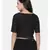 ASMI By Mayank Modi Black Embroidered Cotton Silk Blouse