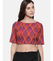 ASMI By Mayank Modi Ikat Weave Embroidered Blouse