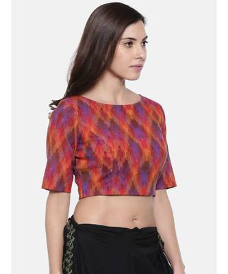 ASMI By Mayank Modi Ikat Weave Embroidered Blouse 4