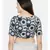 Dark blue chanderi/naina satin embroidered blouse