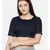 ASMI By Mayank Modi Navy blue naina satin embroidered blouse