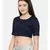ASMI By Mayank Modi Navy blue naina satin embroidered blouse