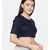 ASMI By Mayank Modi Navy blue naina satin embroidered blouse
