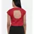 ASMI By Mayank Modi Red,silk slub, long  blouse