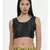 ASMI By Mayank Modi Dark green,Chanderi, sleeveless short blouse