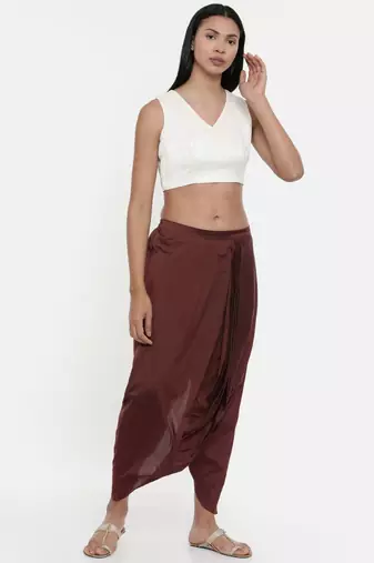 ASMI By Mayank Modi Ivory,Silk slub,Razer back blouse