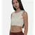 ASMI By Mayank Modi Silver Beige,Silk slub sleevless short blouse