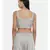 ASMI By Mayank Modi Silver Grey, Silk ,spaghetti blouse