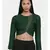 ASMI By Mayank Modi Bottle Green,Silk Slub, long blouse