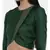 ASMI By Mayank Modi Bottle Green,Silk Slub, long blouse