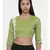 ASMI By Mayank Modi  Leaf Green/Beige,Jaquard/Cotton silk Blouse