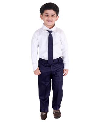Purple printed cotton silk boys-suit 3