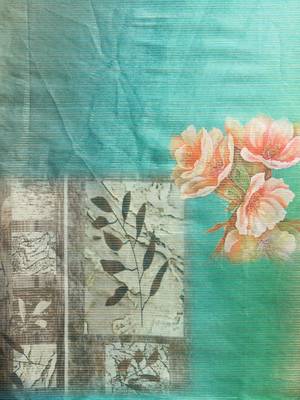 dark-green woven art silk saree with blouse 3