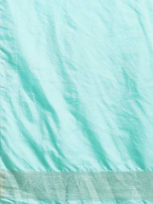 light-blue woven silk blend saree with blouse 3