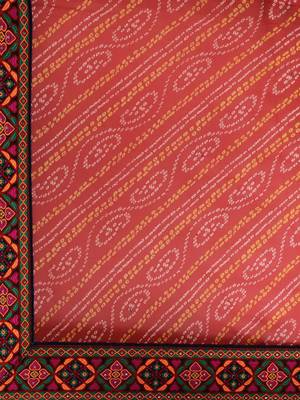 red woven cotton saree with blouse 4