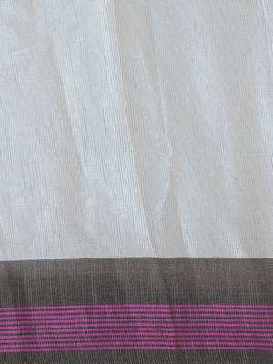 grey woven tissue saree with blouse 3
