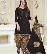 Black printed cotton salwar