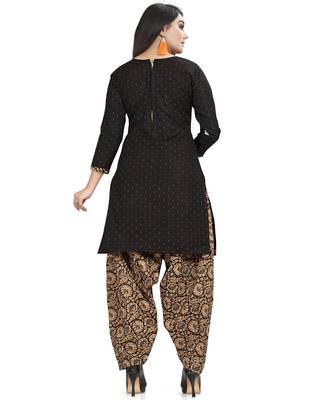 Black printed cotton salwar 2