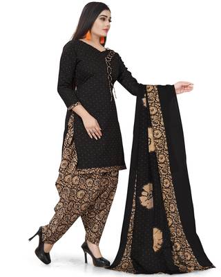 Black printed cotton salwar 3