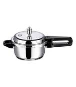Vinod 3 Ltr Induction Friendly Stainless steel Sandwich Bottom Pressure Cooker with Lid TCSB-3