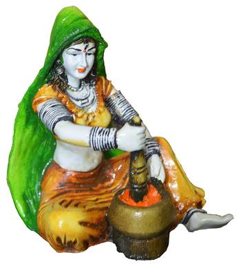 Rajasthani Lady Making Mirchi 1