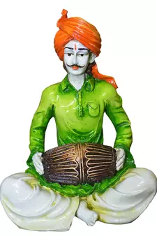 Rajasthani Men Playing Dholak