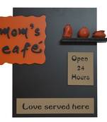 Wood + Polyresine Moms Cafe Kitchen Name plate