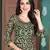 Dark-green embroidered georgette salwar