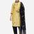Yellow & Navy Blue Unstitched Women's Dress Material