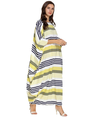 JSDC Women's Turkish Moss Batwing Style Beach Wear Kaftan 5