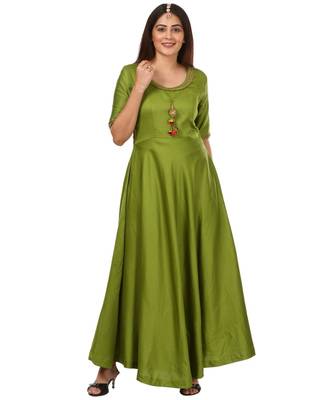 Green Floor Length Kurti 1