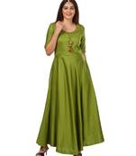 Green Floor Length Kurti