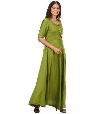 Green Floor Length Kurti 3